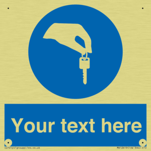 Custom Mandatory Keys Sign